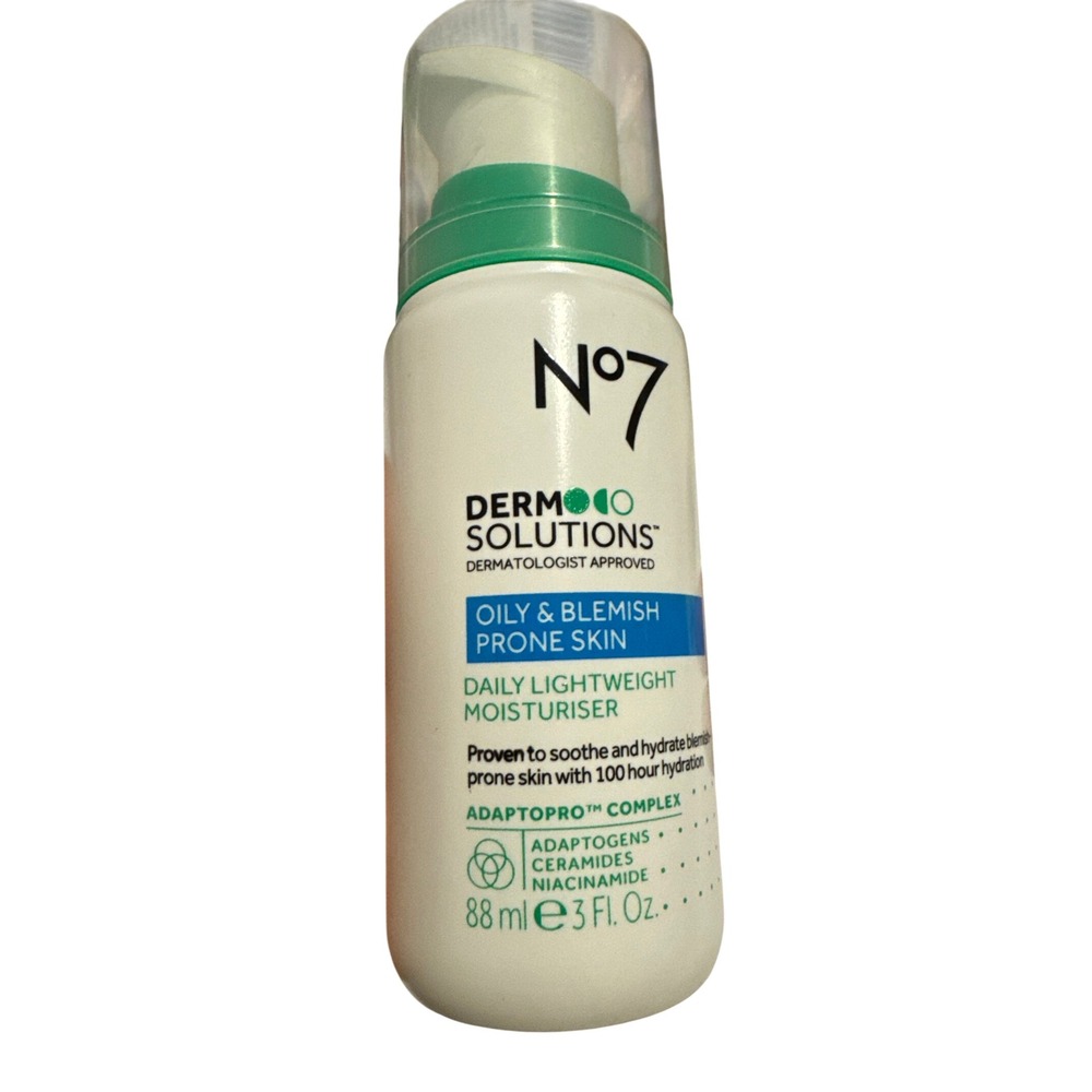 No7 Derm Solutions Daily Lightweight Moisturizer Oily Blemish Prone Skin 3oz